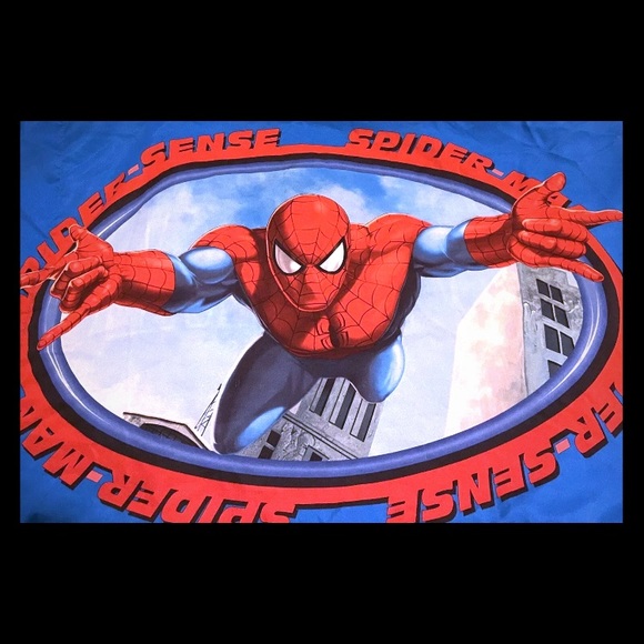 SOLD    Twin Spider Man Comforter, Top Sheet - Picture 4 of 5